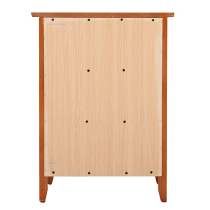 Table de chevet transitionnelle en bois à 3 tiroirs Daniel