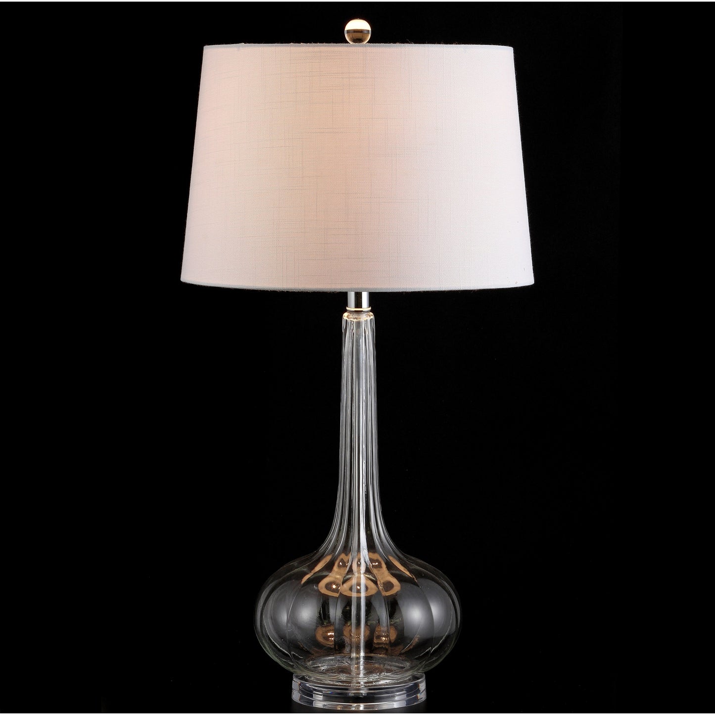 Lampe de table à LED Diamante 28,5 en verre rose (lot de 2) par JONATHAN Y