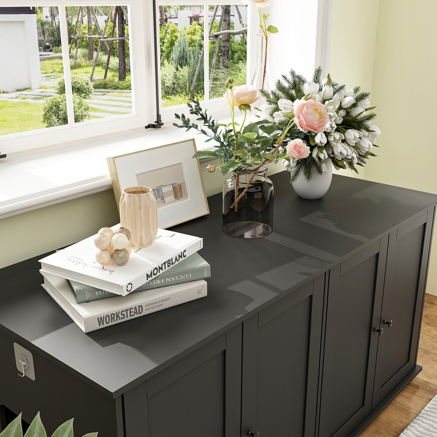 Meubles de dissimulation pour bac à litière pour chat et toilettes privées pour animaux de compagnie