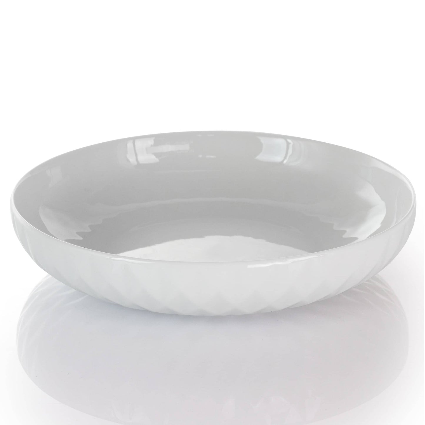 Service de table Elama Sienna 18 pièces en grès blanc