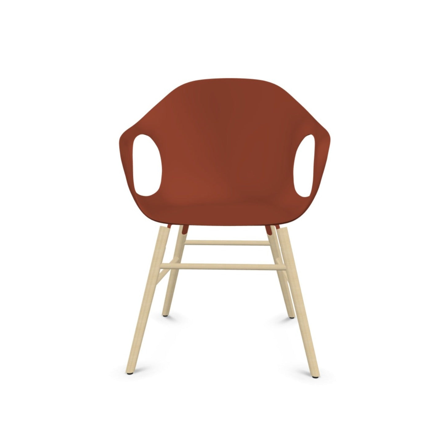 Chaise éléphant avec base en bois