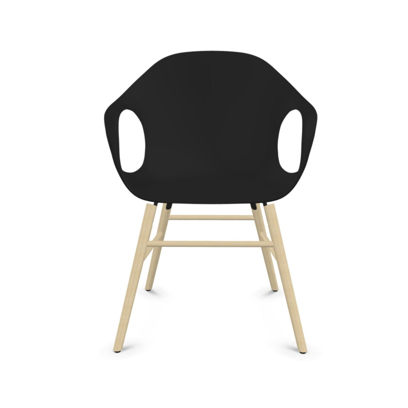 Chaise éléphant avec base en bois