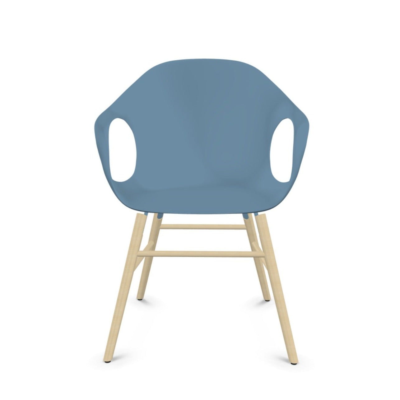 Chaise éléphant avec base en bois