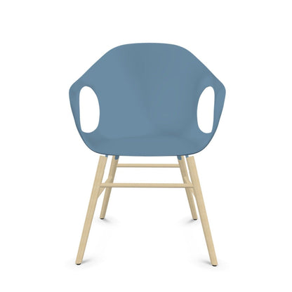 Chaise éléphant avec base en bois