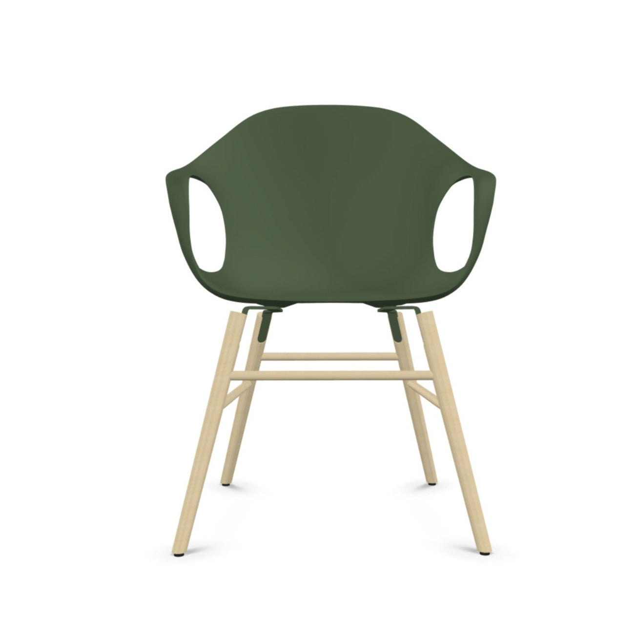 Chaise éléphant avec base en bois