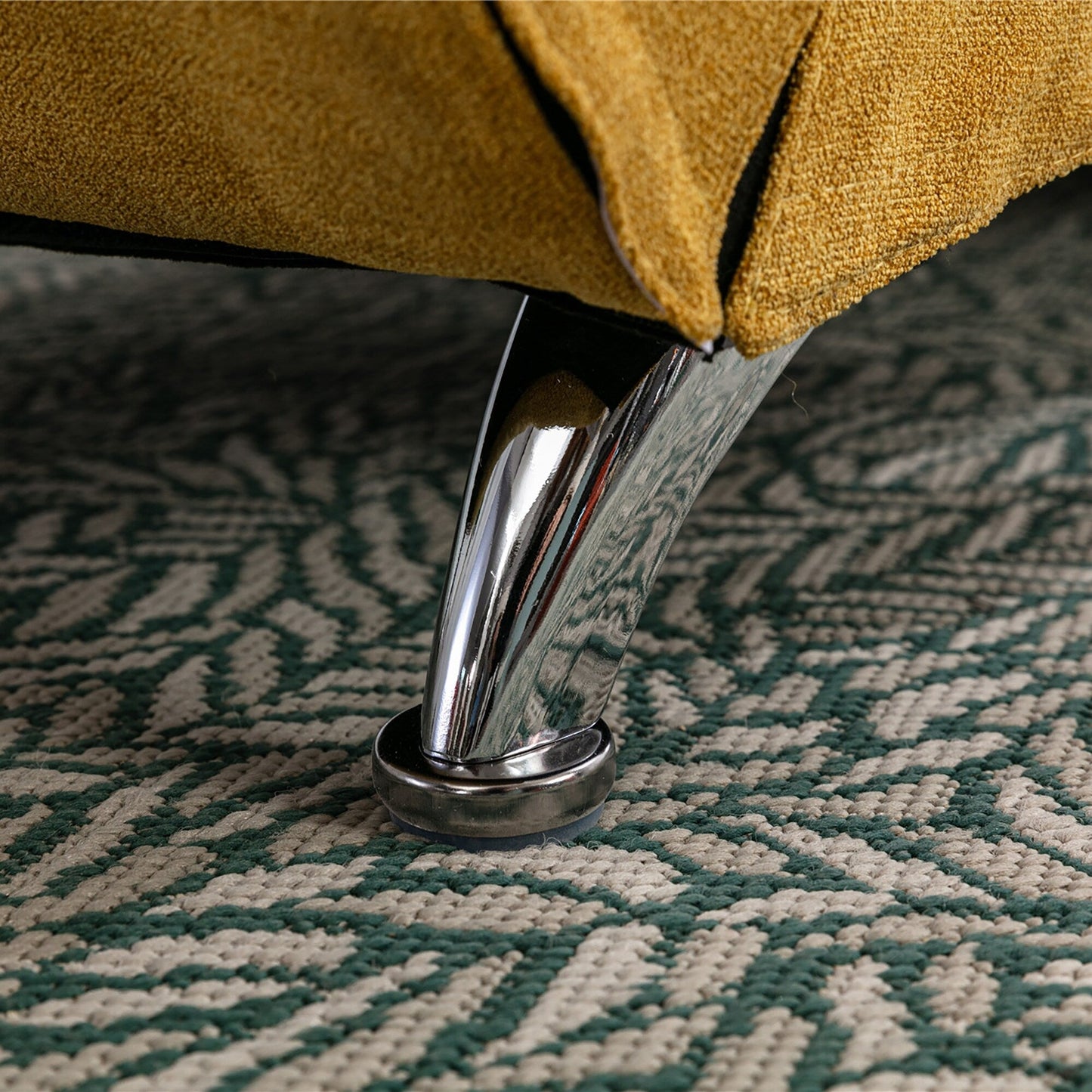 Chaise longue de massage ergonomique en lin, inclinable, capitonnée et rembourrée, avec télécommande et 5 modes de vibration