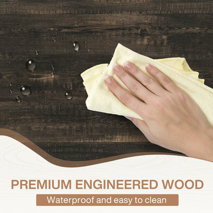 Table à manger de ferme pour 6 personnes, table de cuisine rectangulaire en bois de 70,8 pouces