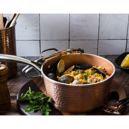 Batterie de cuisine antiadhésive martelée Gotham Steel 20 pièces