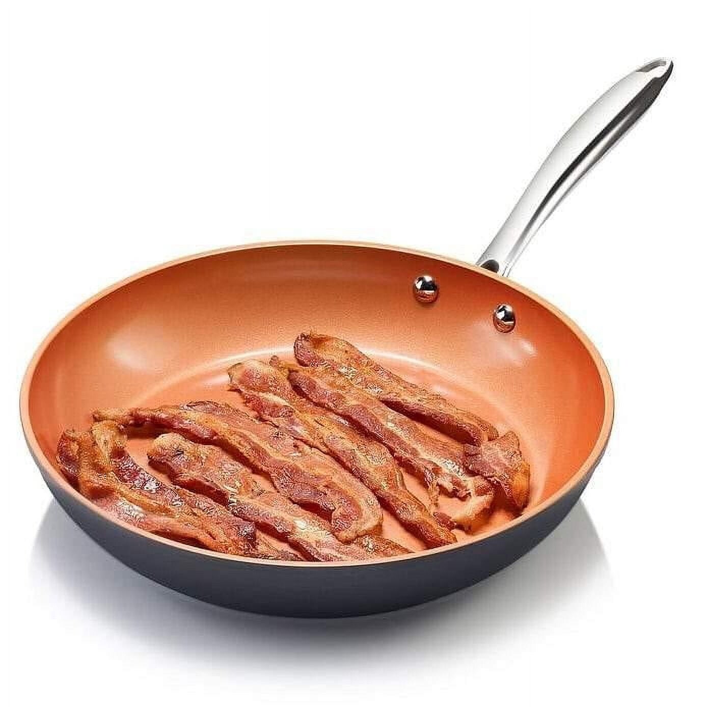 Ensemble de 3 poêles antiadhésives anodisées dures Gotham Steel Pro - 8'', 10'' et 12''