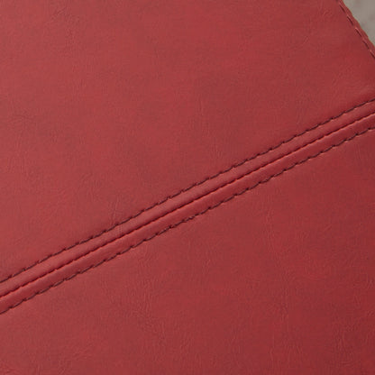 Pouf de rangement rectangulaire rembourré 50,3 x 17,50 x 18 po - Similicuir