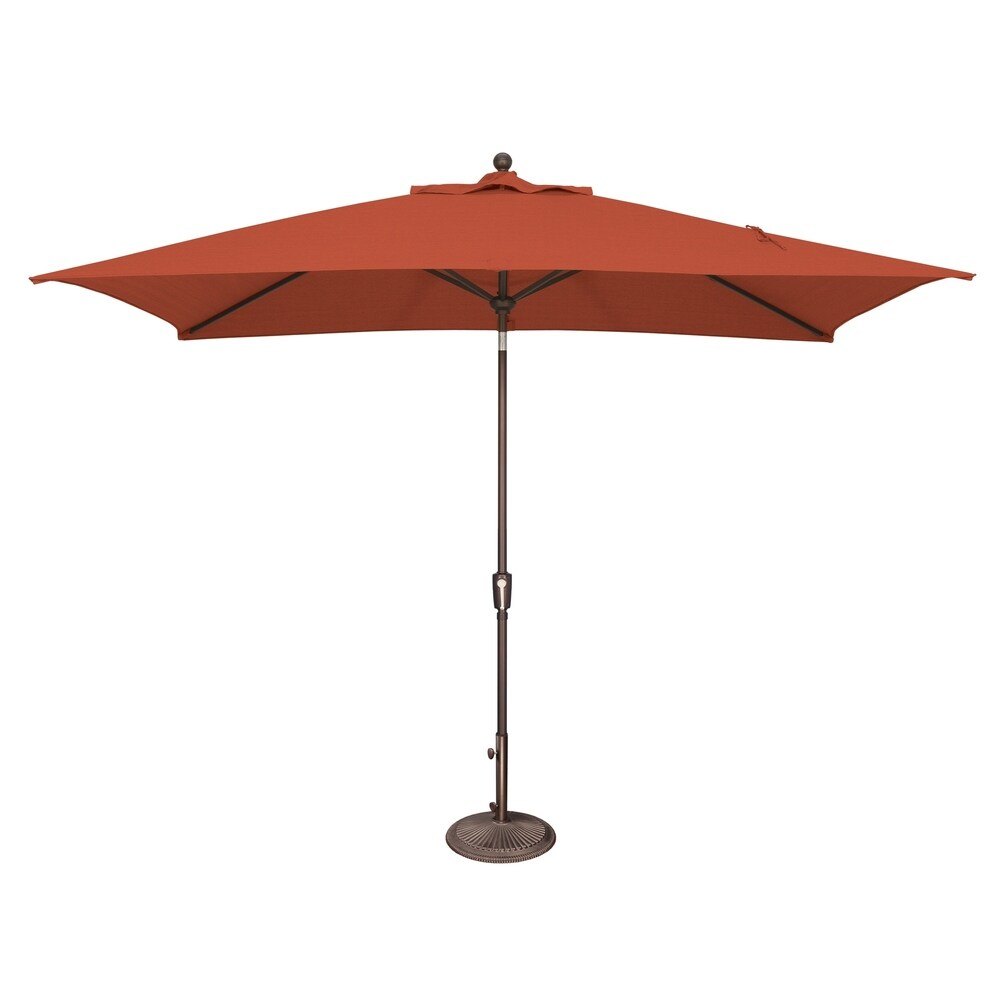 Parasol inclinable rectangulaire à bouton-poussoir SimplyShade Catalina de 10 pieds