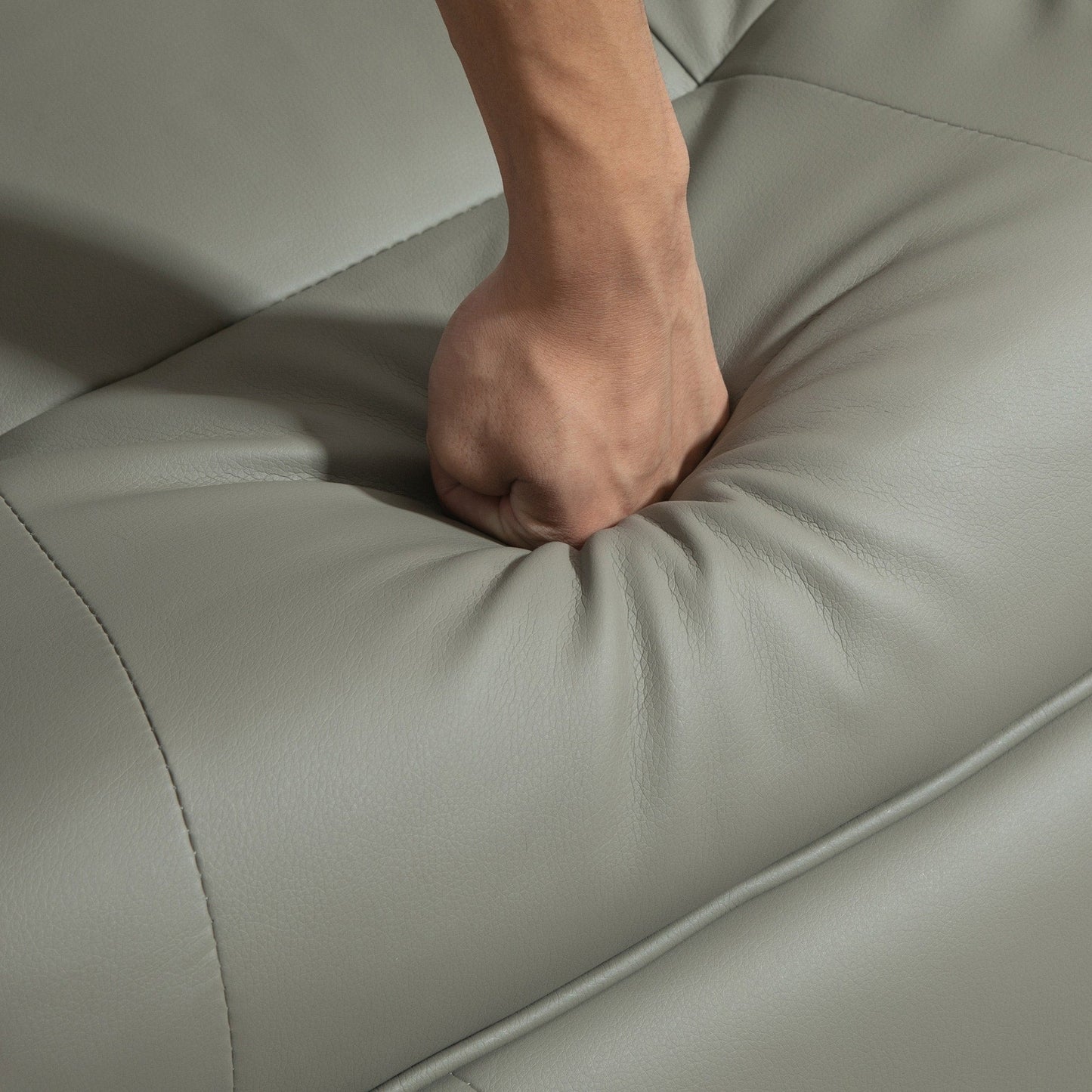 Fauteuil inclinable pivotant manuel réglable en similicuir HomCom avec repose-pieds confortable et relaxant