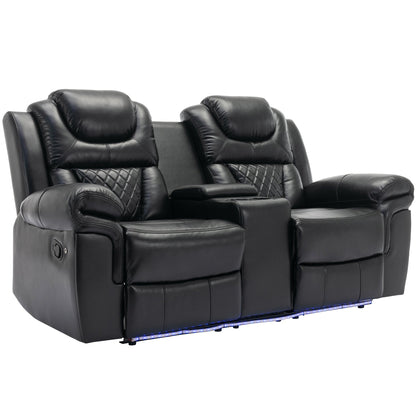 Fauteuil inclinable manuel pour cinéma maison avec rangement escamotable