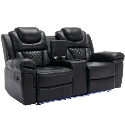 Fauteuil inclinable manuel pour cinéma maison avec rangement escamotable