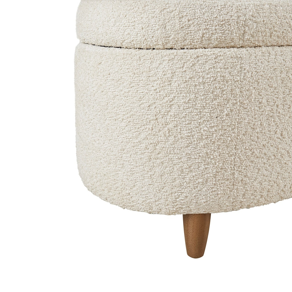 Banc d'appoint de rangement incurvé de style boucle INK IVY Bailey