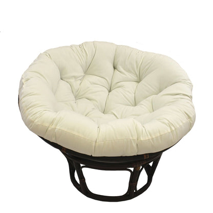 Chaise Papasan Bali en rotin de 42 pouces avec coussin en sergé
