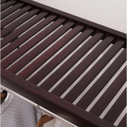 Système de placard intégré Simplicity en bois massif de John Louis Home, expresso