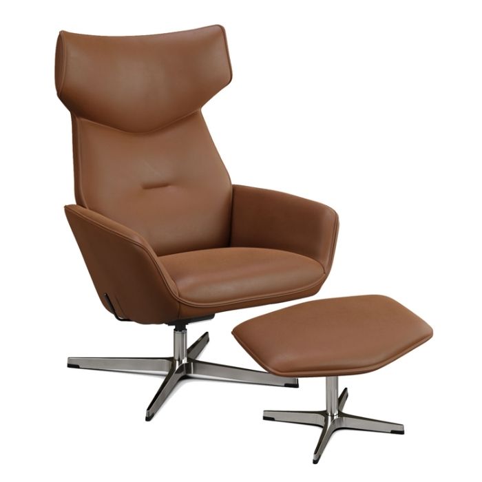 Fauteuil inclinable Palma avec repose-pieds et coussin de tête