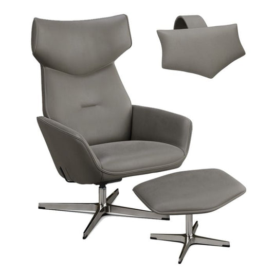Fauteuil inclinable Palma avec repose-pieds et coussin de tête