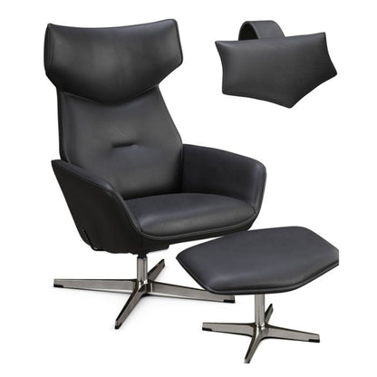 Fauteuil inclinable Palma avec repose-pieds et coussin de tête