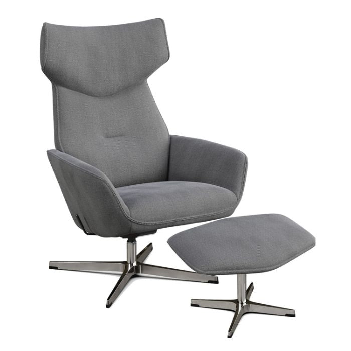 Fauteuil inclinable Palma avec repose-pieds et coussin de tête