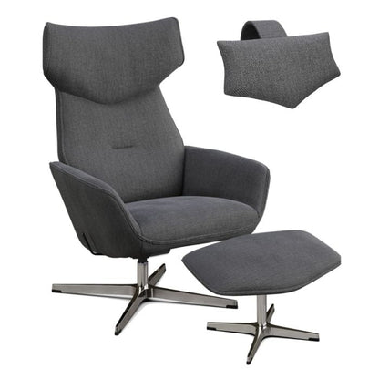 Fauteuil inclinable Palma avec repose-pieds et coussin de tête