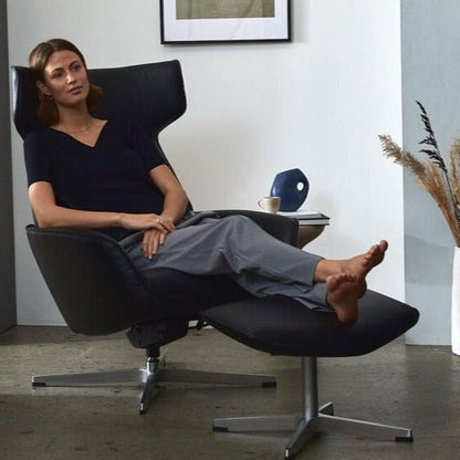 Fauteuil inclinable Palma avec repose-pieds et coussin de tête