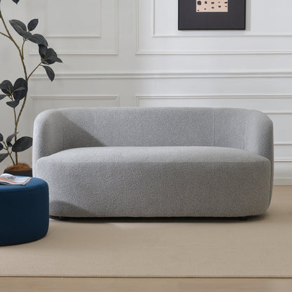 Causeuse 2 places rembourrée KINWELL Boucle avec oreillers