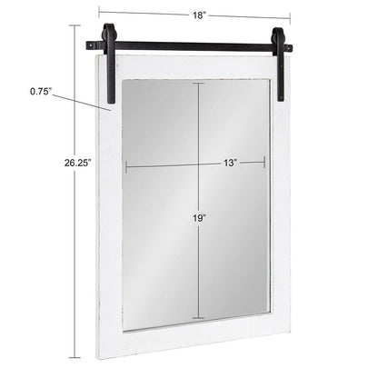 Miroir mural rectangulaire rustique Kate et Laurel Cates