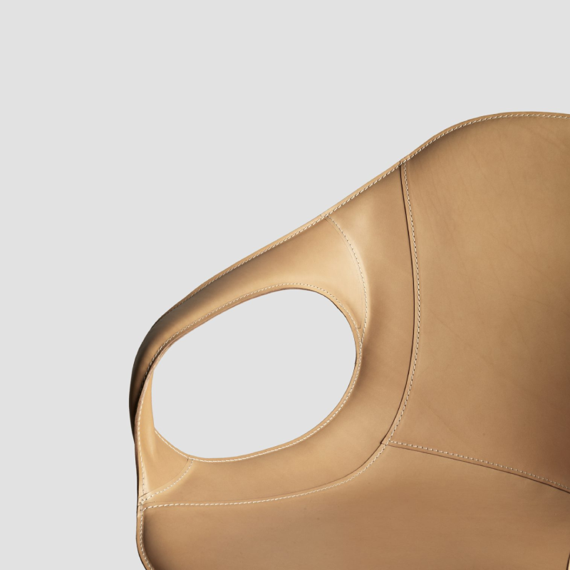 Fauteuil Éléphant avec base en métal