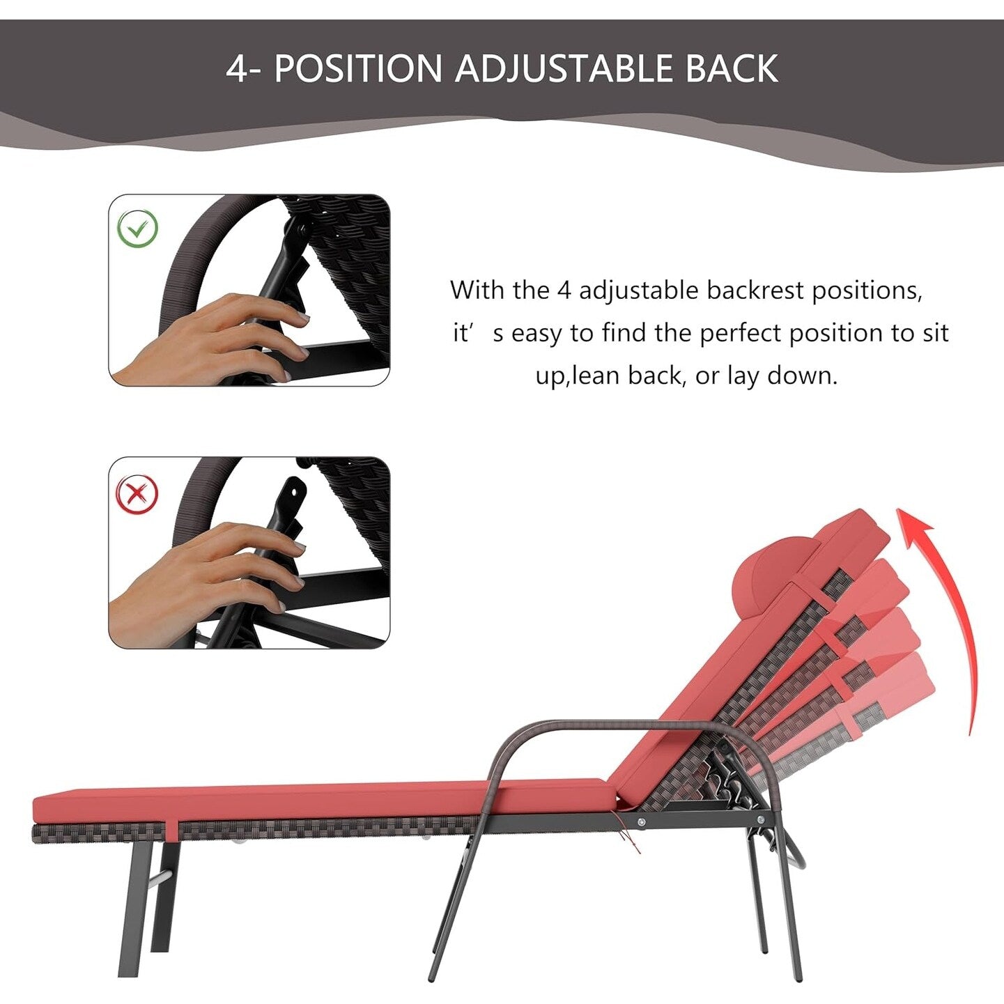 Ensemble de chaises longues d'extérieur 3 pièces Kullavik