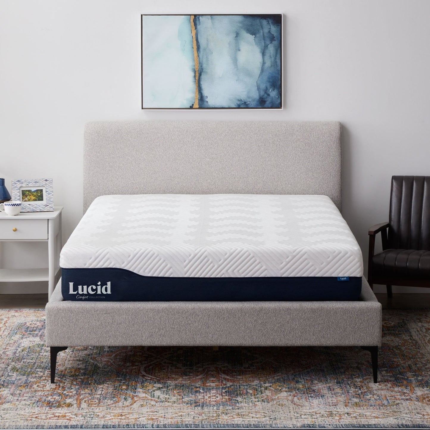 Matelas hybride Lucid 12 pouces en gel et aloe vera
