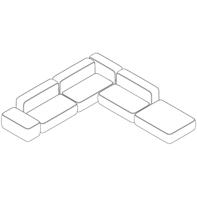 Canapé modulaire Plus