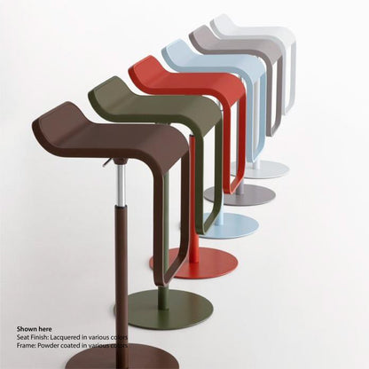 Tabouret réglable en hauteur LEM - Vérin à gaz chromé mat