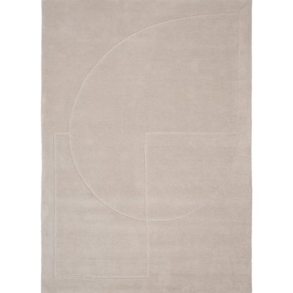 Tapis fait main avec poème linéaire