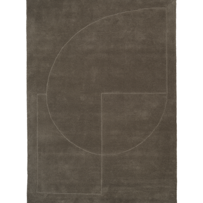 Tapis fait main avec poème linéaire