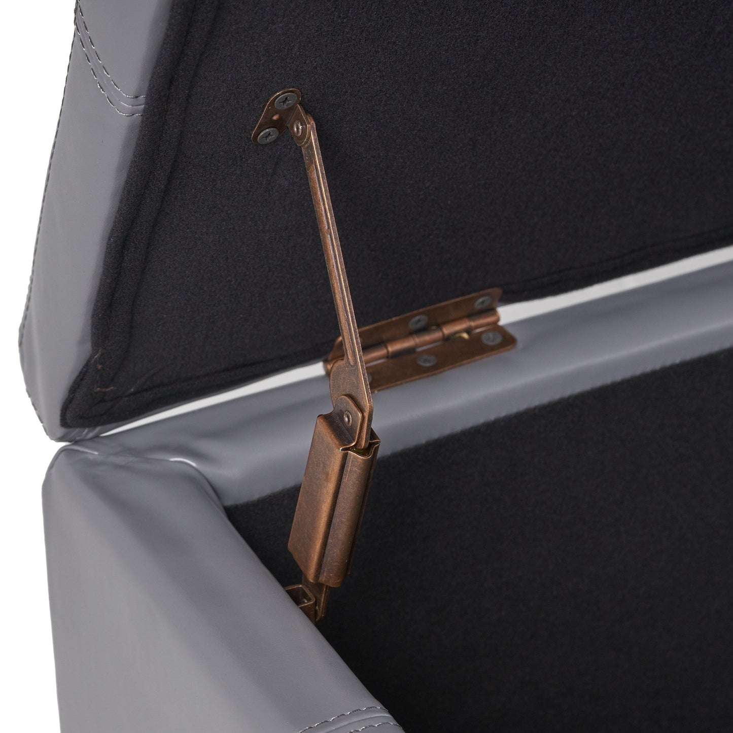 Banc de rangement en similicuir Lucinda par Christopher Knight Home - 51,25 L x 17,50 l x 16,25 H