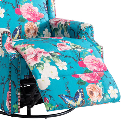 Ensemble de 2 fauteuils inclinables pivotants et coulissants de 29 po de largeur avec dossier à poussée manuelle