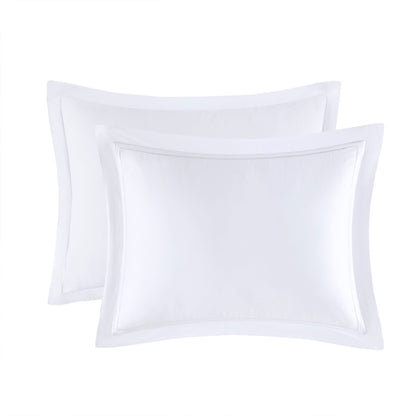 Parure de lit Madison Park Signature 500 fils au pouce carré, 100 % satin de coton brodé, collection de luxe