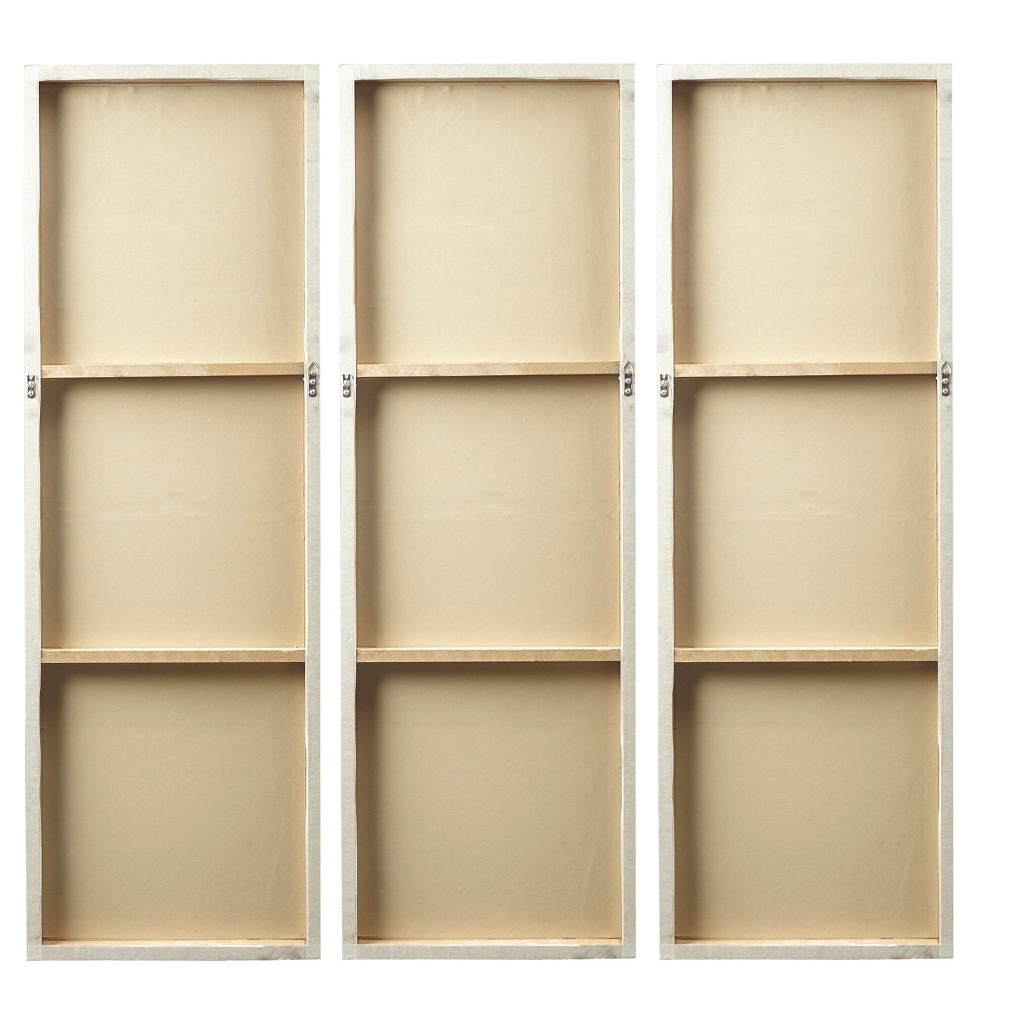 Ensemble de 3 triptyques muraux en résine dimensionnelle peints à la main Madison Park Signature Sunburst