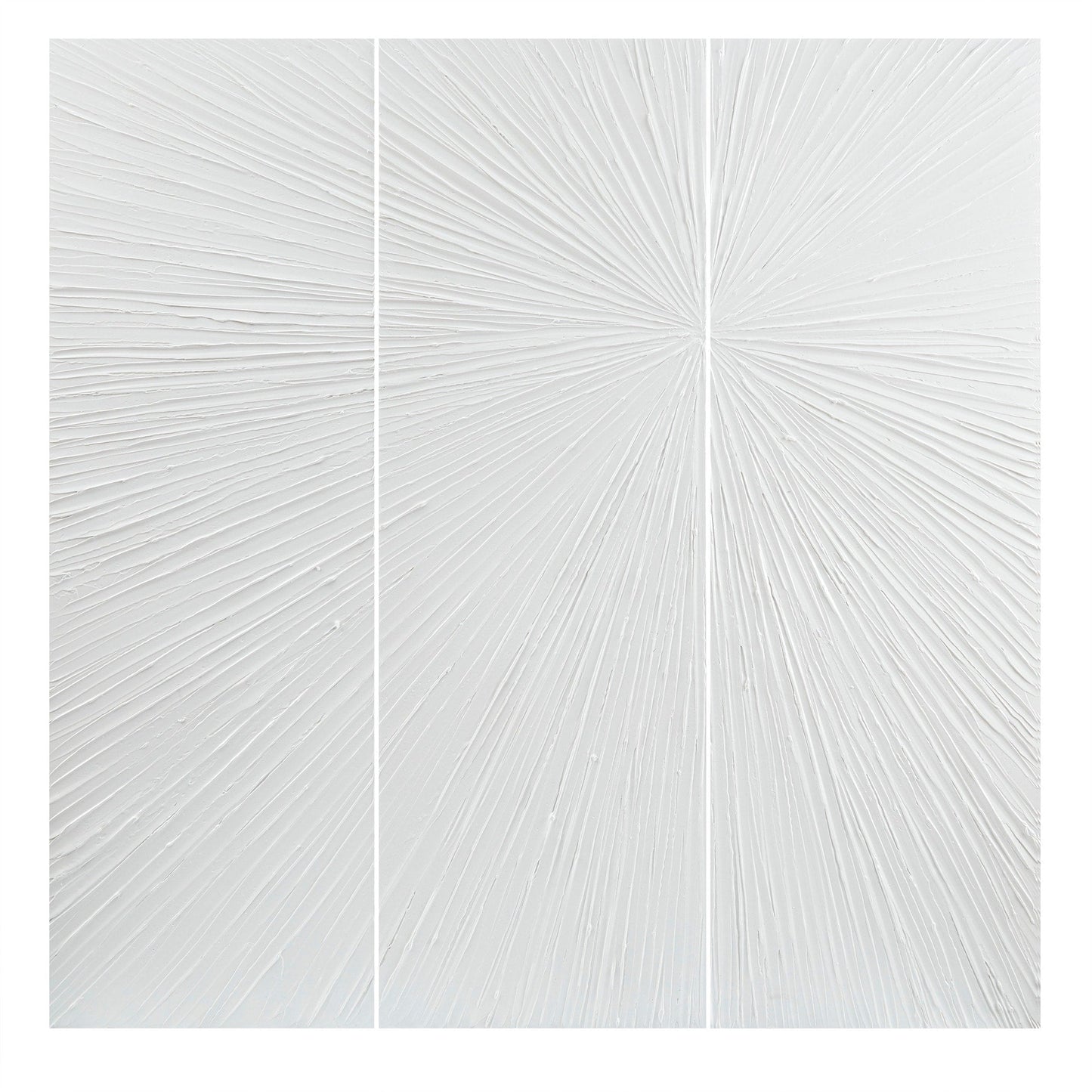 Ensemble de 3 triptyques muraux en résine dimensionnelle peints à la main Madison Park Signature Sunburst