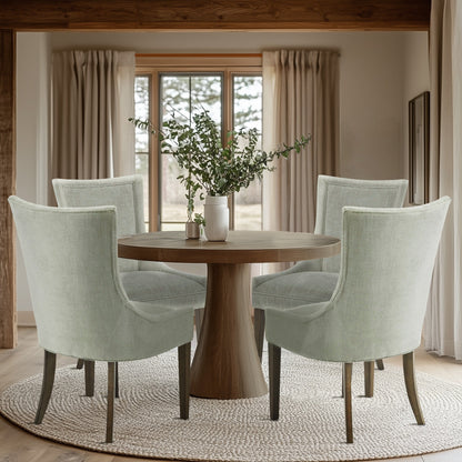 Chaises de salle à manger rembourrées Madison Park Signature Ultra avec pieds en bois (lot de 2) - N/A