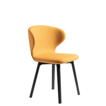 Chaise de salle à manger Mula avec base en bois