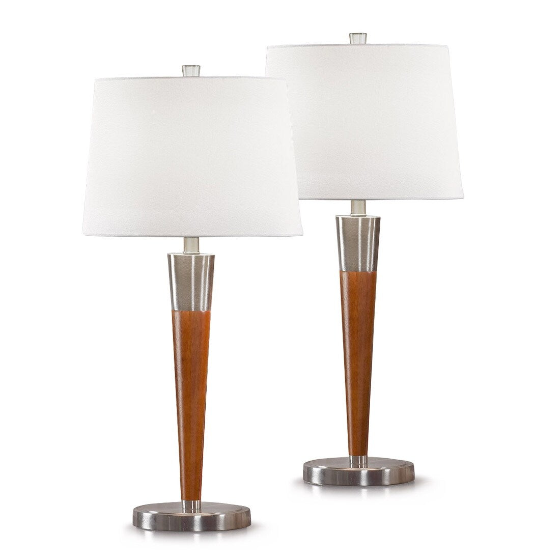 Lampes de table en bois dur Manhattan 30 (lot de 2)