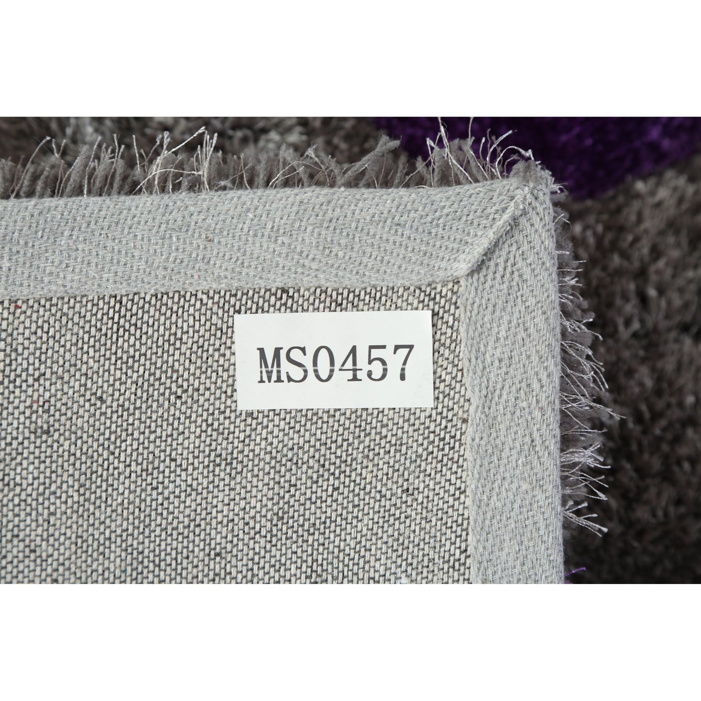 Tapis à poils longs Mateos au design abstrait