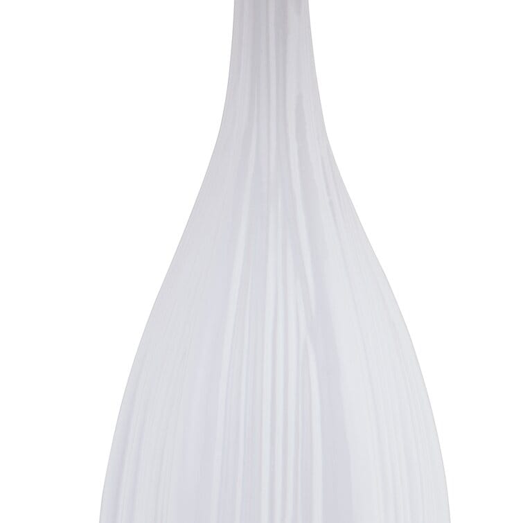 Lot de 2 lampes de table standard en porcelaine blanche (lot de 2)