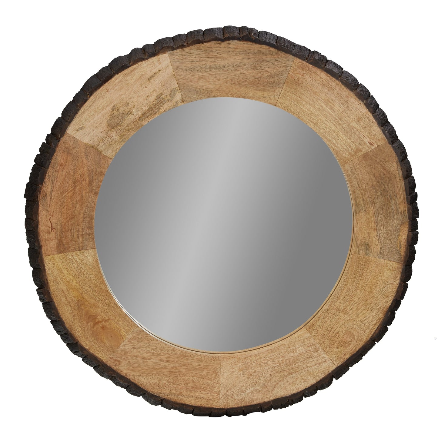 Miroir mural rond en bois Meredith, finition Live Edge, par River of Goods - 30,5 x 1 x 30,5