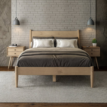 Lit à panneaux du milieu du siècle