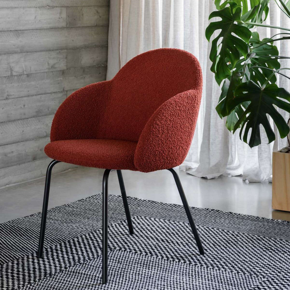 Fauteuil Iola avec base en acier