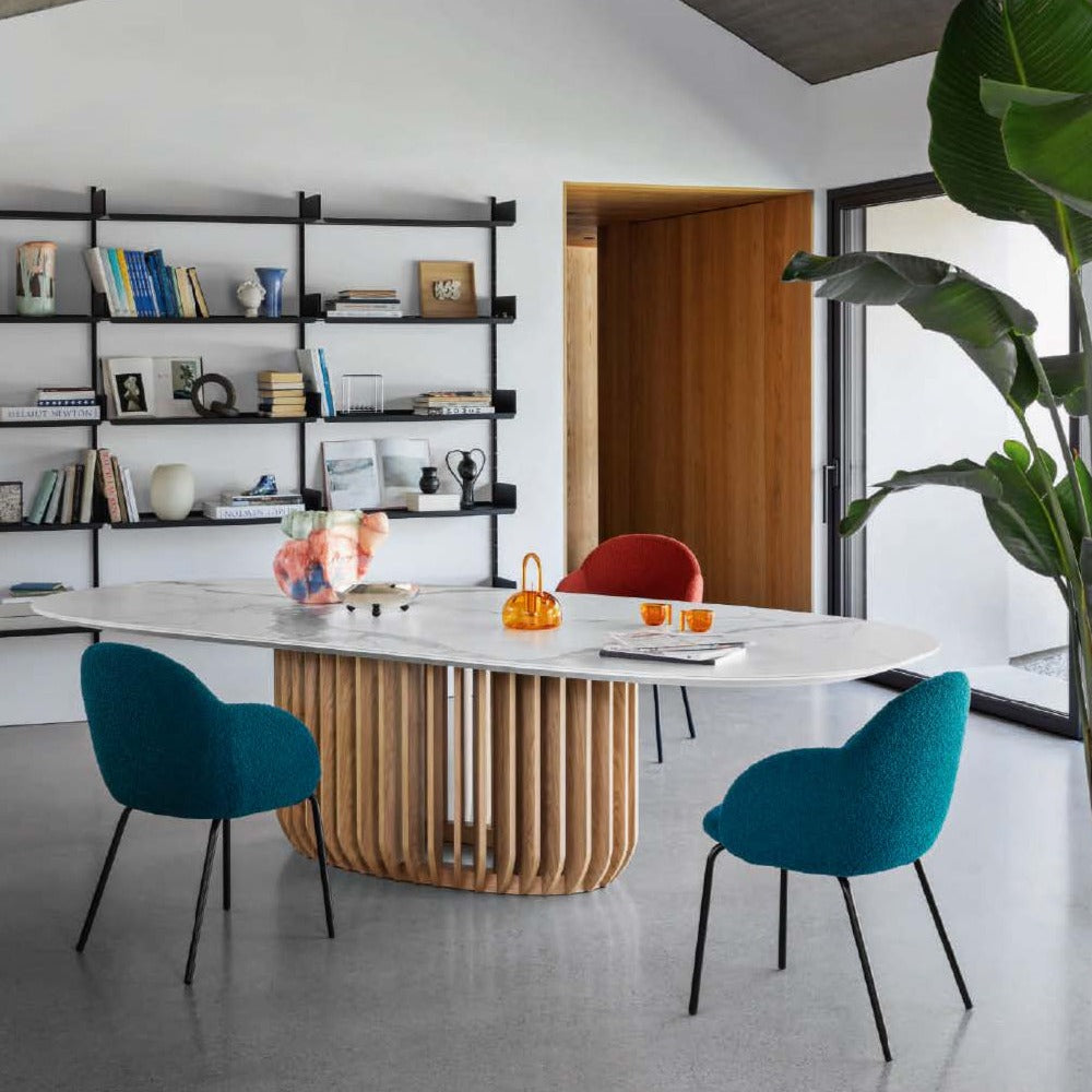 Fauteuil Iola avec base en acier